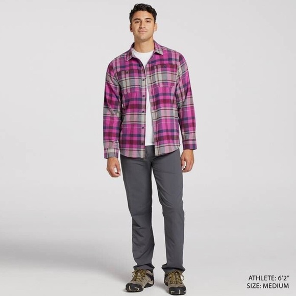 NWT Alpine Design Brished Flannel Plaid Button Down Shirt - Picture 3 of 10